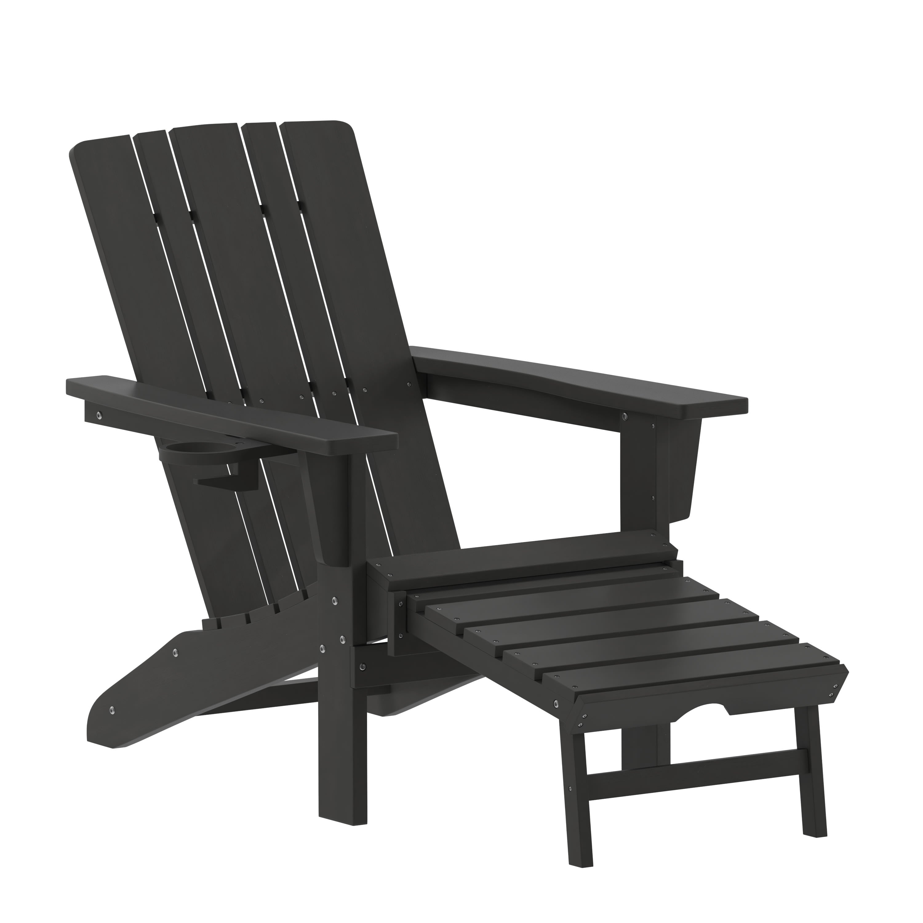 Adirondack chair with best sale slide out footrest