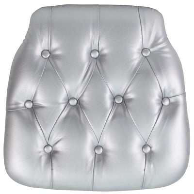 Hard Tufted Vinyl Chiavari Chair Cushion - View 1