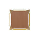 Yellow/Teak |#| Indoor/Outdoor Backless Counter Stool with Poly Seat - Yellow/Teak