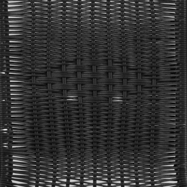 Aluminum and Dark Brown |#| Commercial Aluminum and Dark Brown Rattan Indoor-Outdoor Restaurant Stack Chair