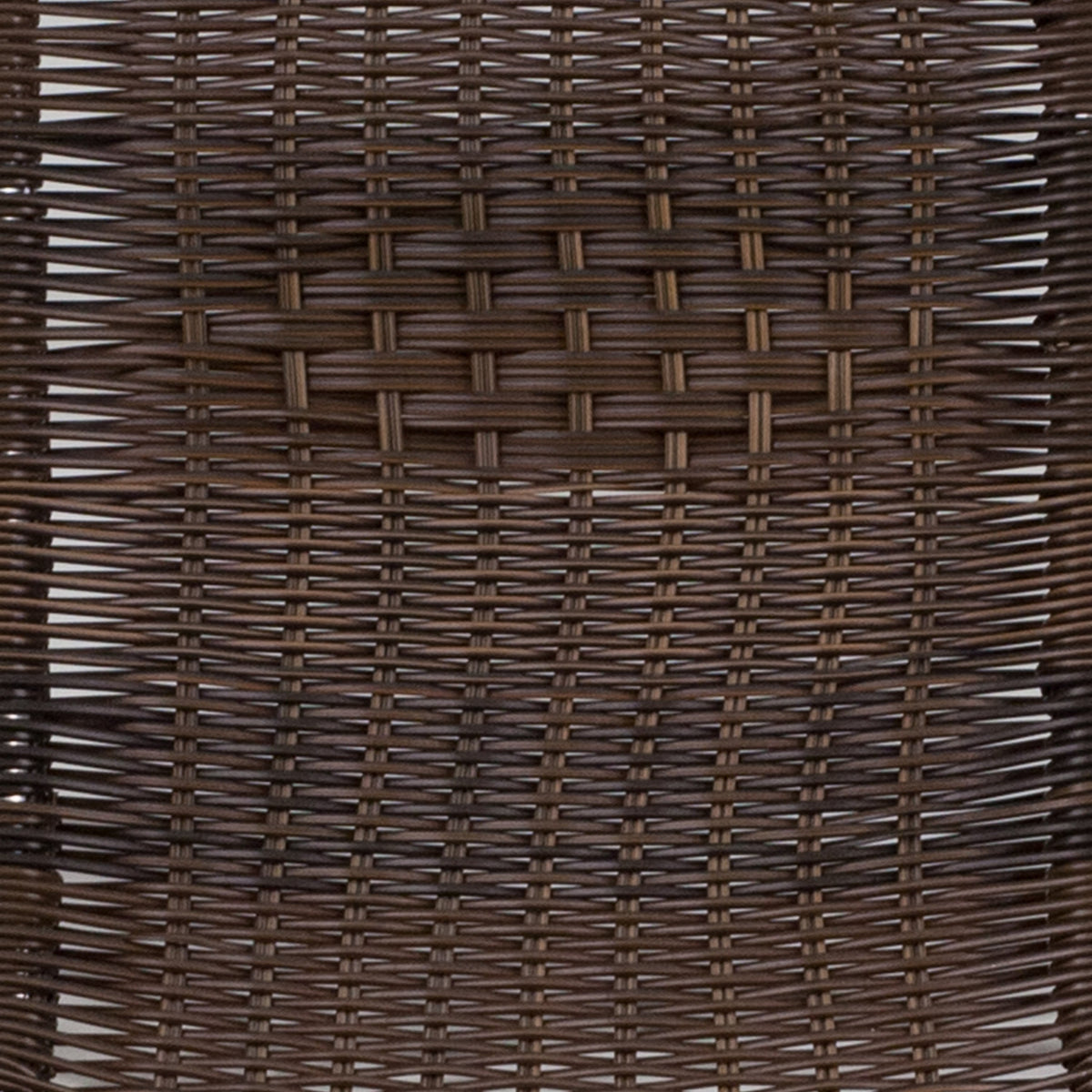 Aluminum and Dark Brown |#| Commercial Aluminum and Dark Brown Rattan Indoor-Outdoor Restaurant Stack Chair
