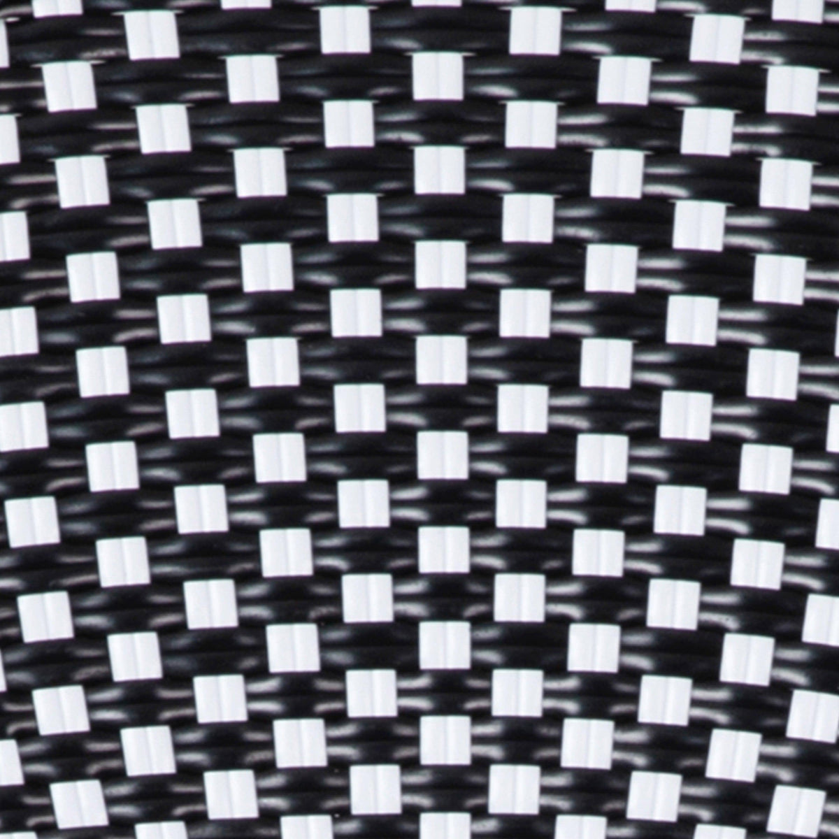 Black & White Rattan/Natural Frame |#| Indoor/Outdoor Commercial Glass Top Bistro Table in Black/White