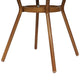 Navy & White Rattan/Natural Frame |#| Indoor/Outdoor Commercial Glass Top Bistro Table in Navy/White