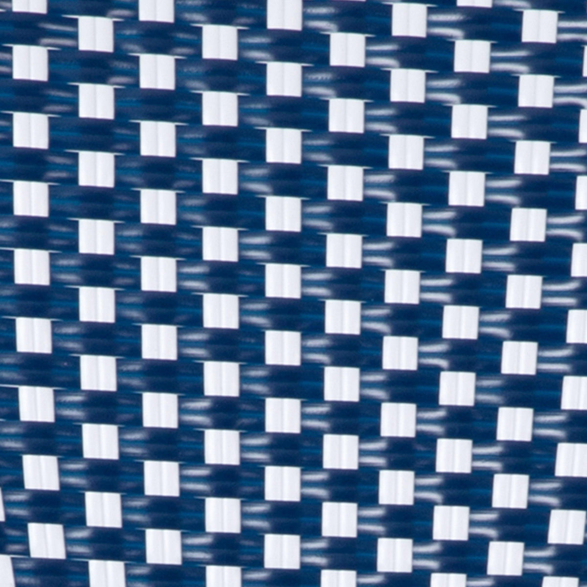 Navy & White Rattan/Natural Frame |#| Indoor/Outdoor Commercial Glass Top Bistro Table in Navy/White