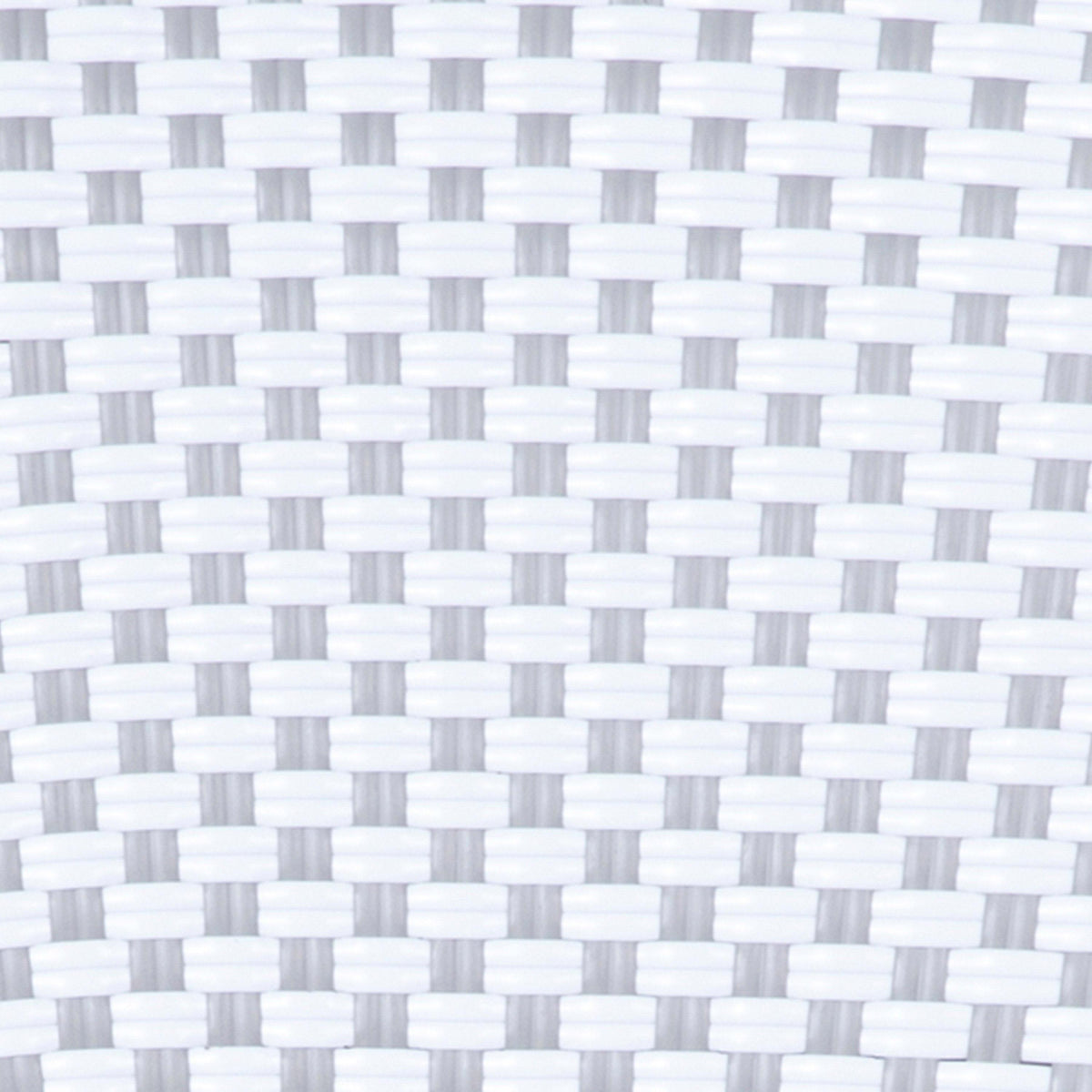 White & Gray Rattan/Natural Frame |#| Indoor/Outdoor Commercial Bistro Set with Table and 4 Chairs in Wht/Gray