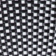 Black & White/Black Frame |#| All-Weather Commercial Paris Chair with Black Metal Frame-Black/White