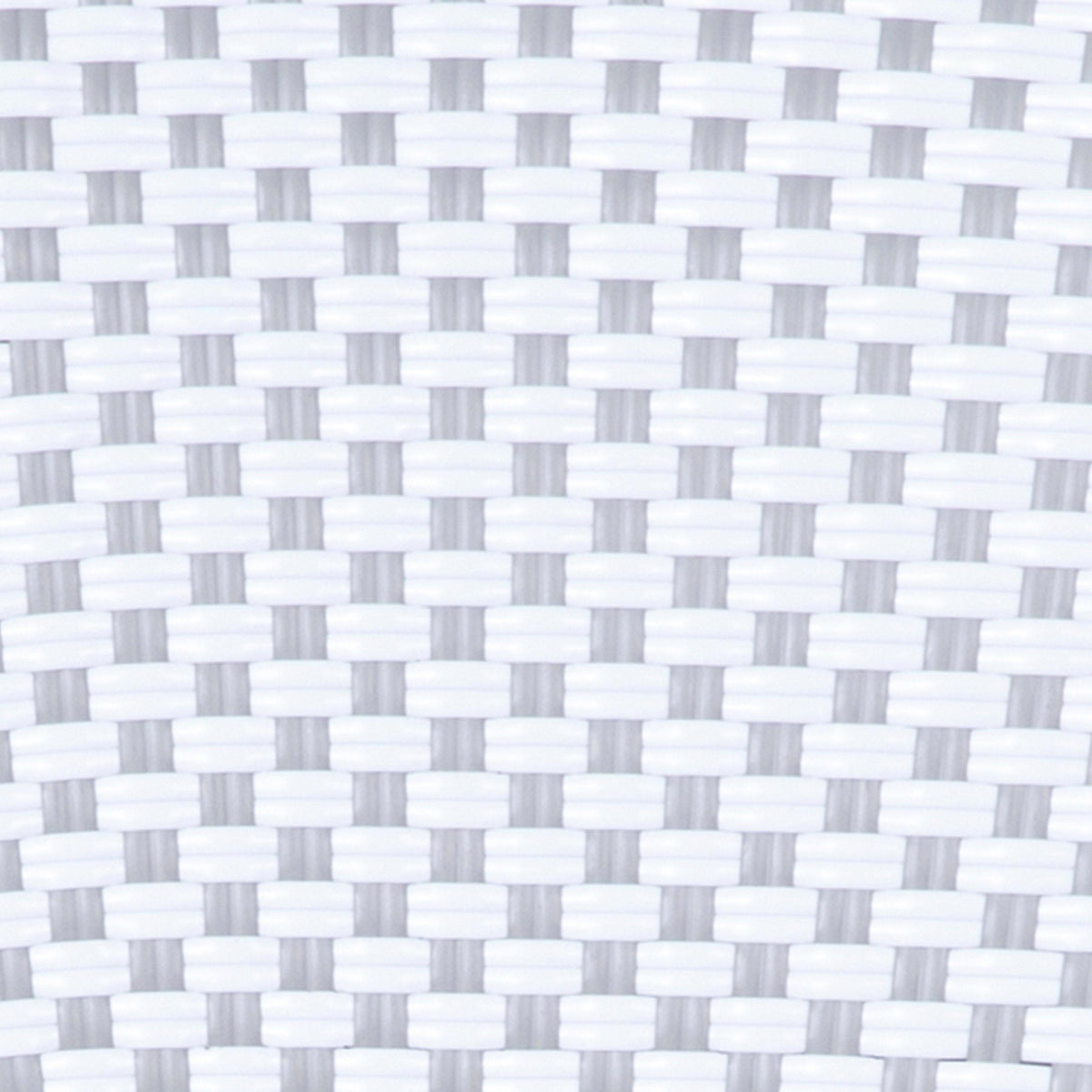 White & Gray/Natural Frame |#| All-Weather Commercial Paris Chair with Bamboo Print Metal Frame-White/Gray