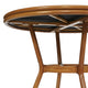 Black Textilene/Natural Frame |#| Indoor/Outdoor Commercial Bistro Set with Table and Two Chairs in Black