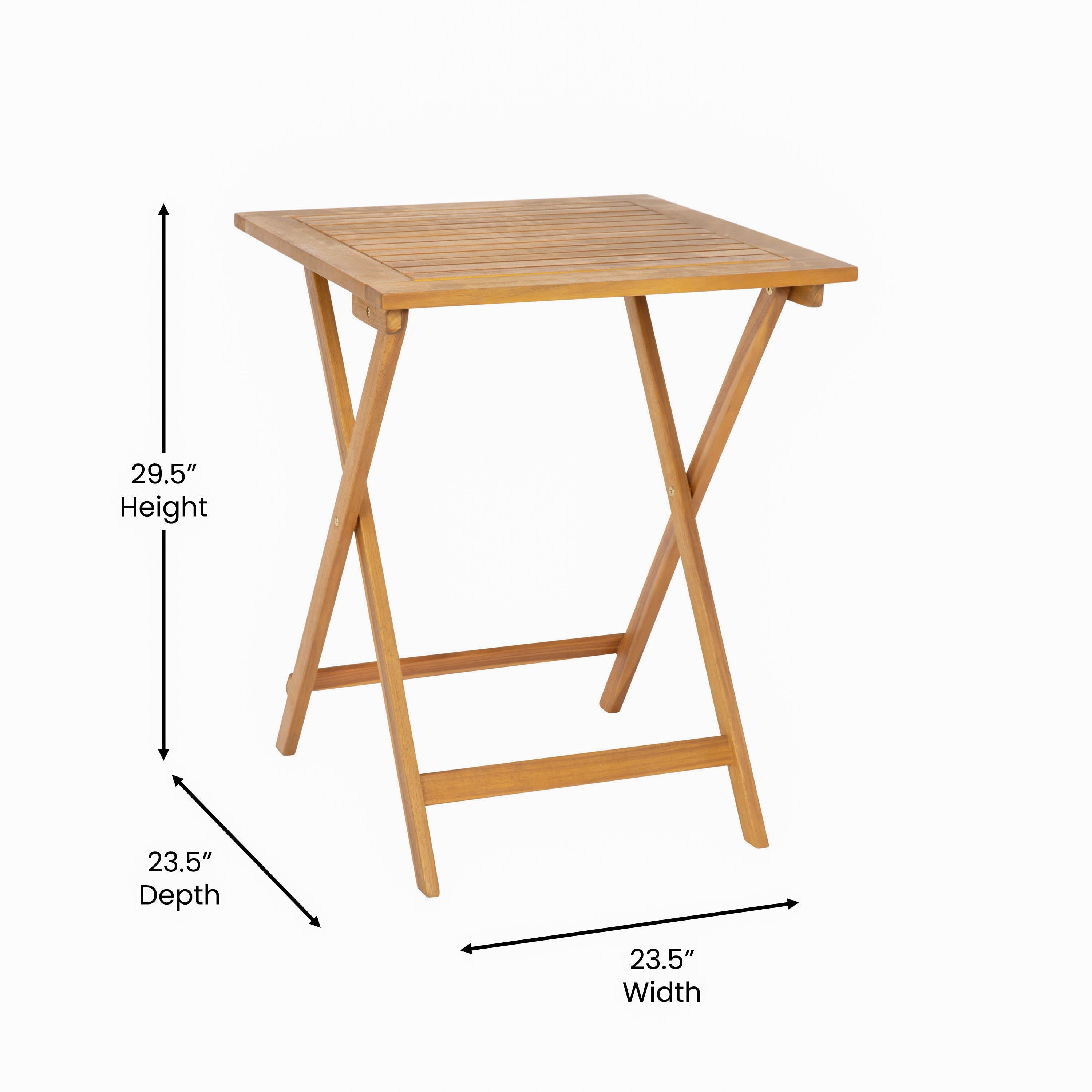 24 Square Wood Table THB T6060 Best Chiavari Chairs