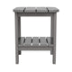 Gray |#| Commercial Grade All-Weather Adirondack Style Patio Side Table in Gray