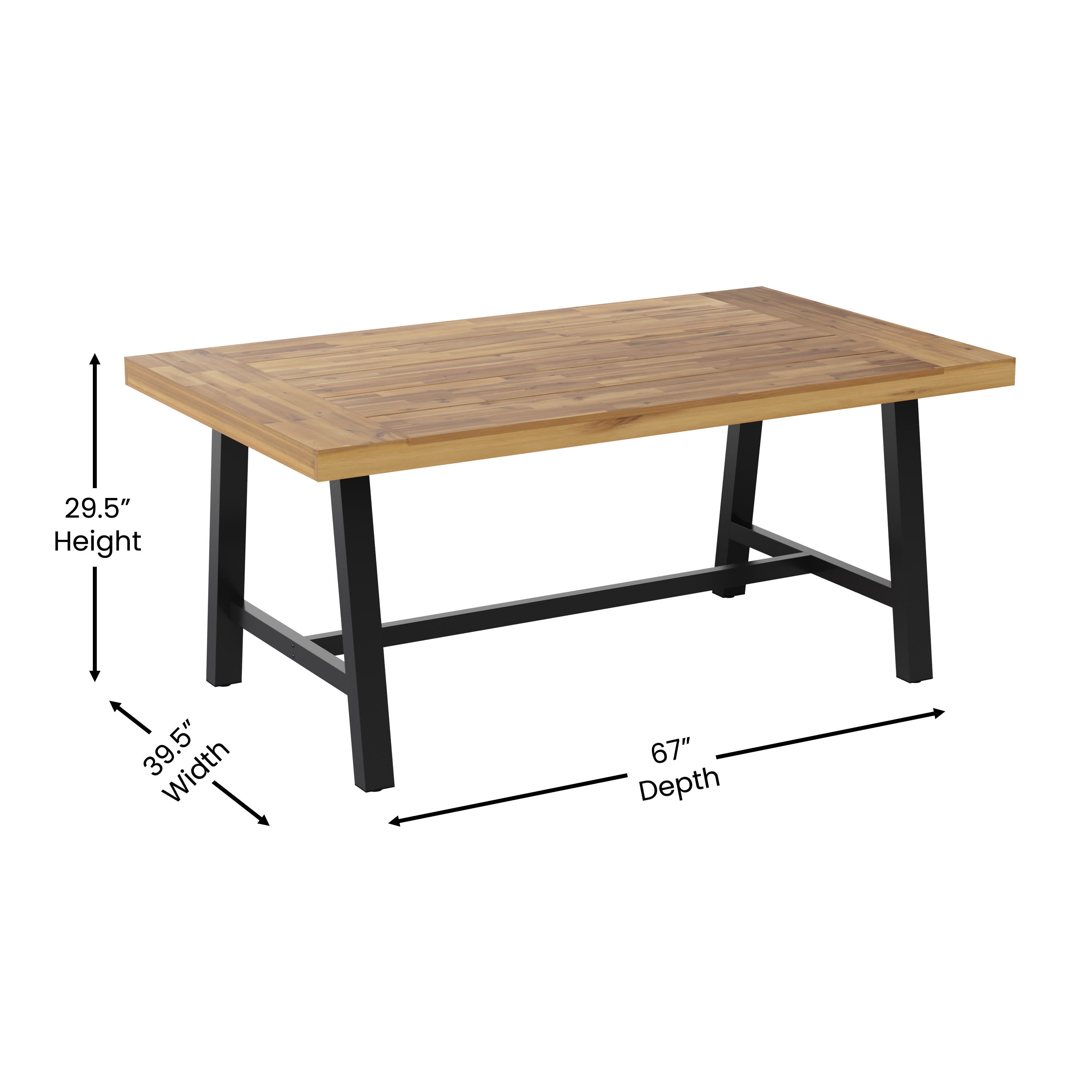 Acacia patio table deals