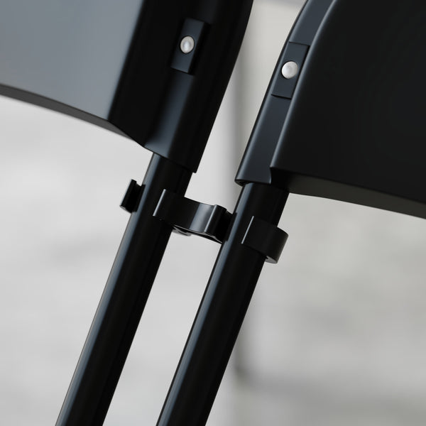 Black |#| Black Wide Plastic Ganging Clips - Set of 2 - Designed For .75" Diameter Frames